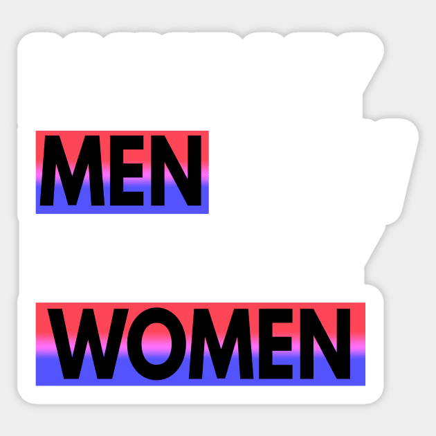 I Like My Men How I Like My Women Bisexual Gift Sticker by Mesyo